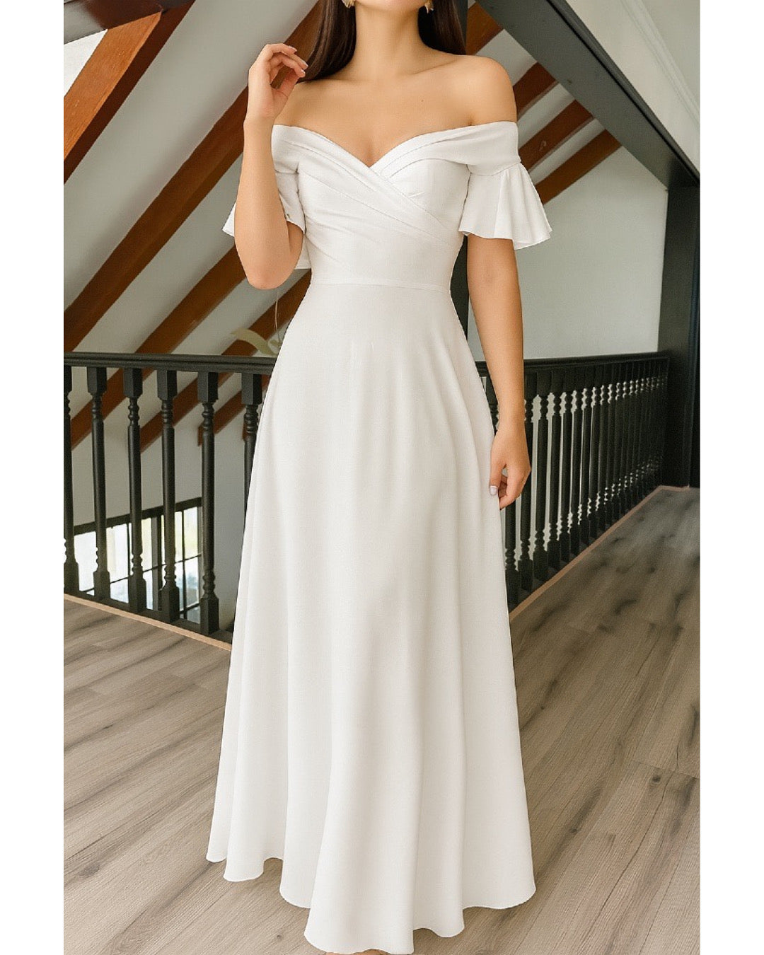 MAXI DRESS CRUZADO COLOR A ELECCION
