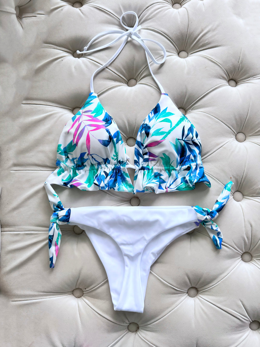 TOP PIA ESTAMPADO A ELECCION + BOTTOMS AMARRAS ESTAMPADO A ELECCIÓN