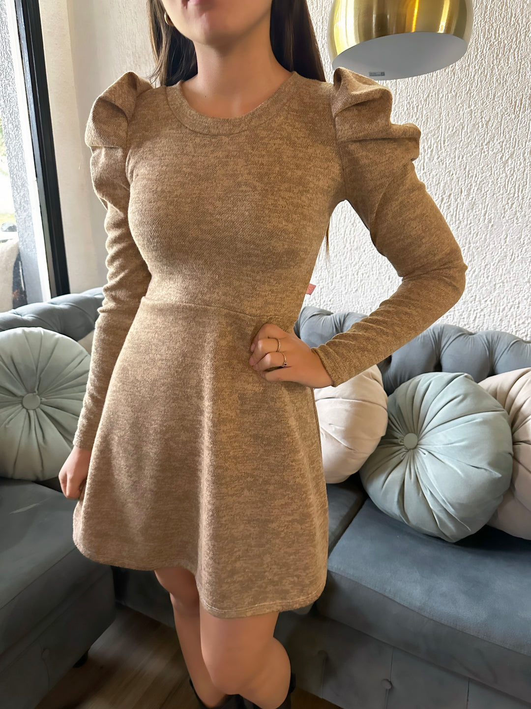 VESTIDO MILEY SNOW BEIGE