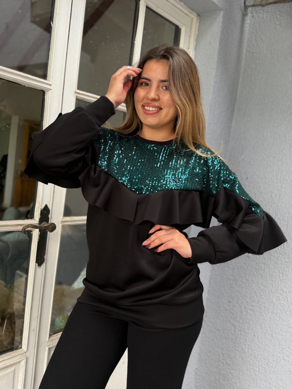POLERON SEQUIN BRUNA