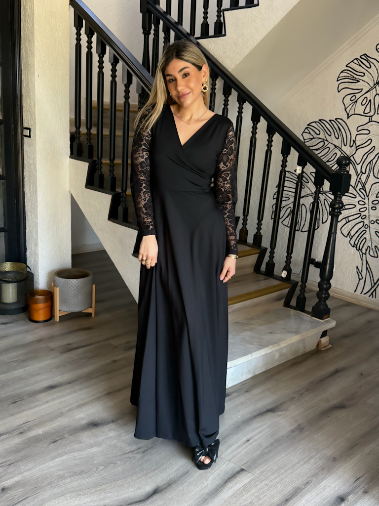 MAXI DRESS FANTASY BLACK