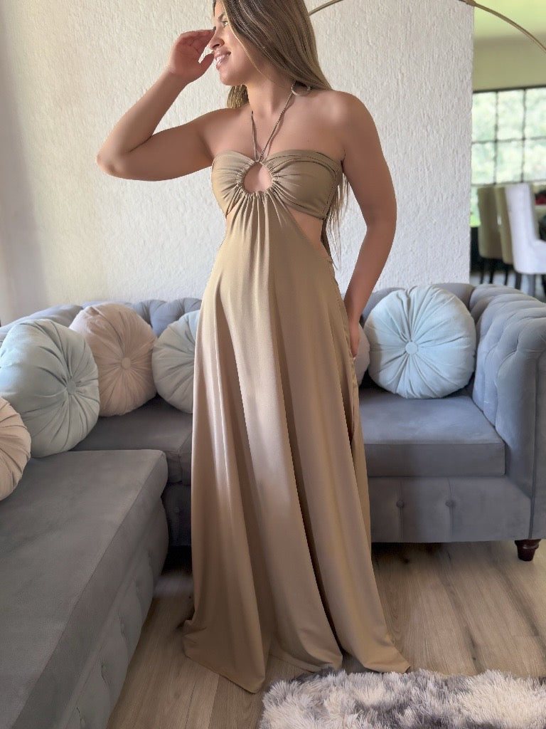 MAXI DRESS VIOLETA COLOR A ELECCION