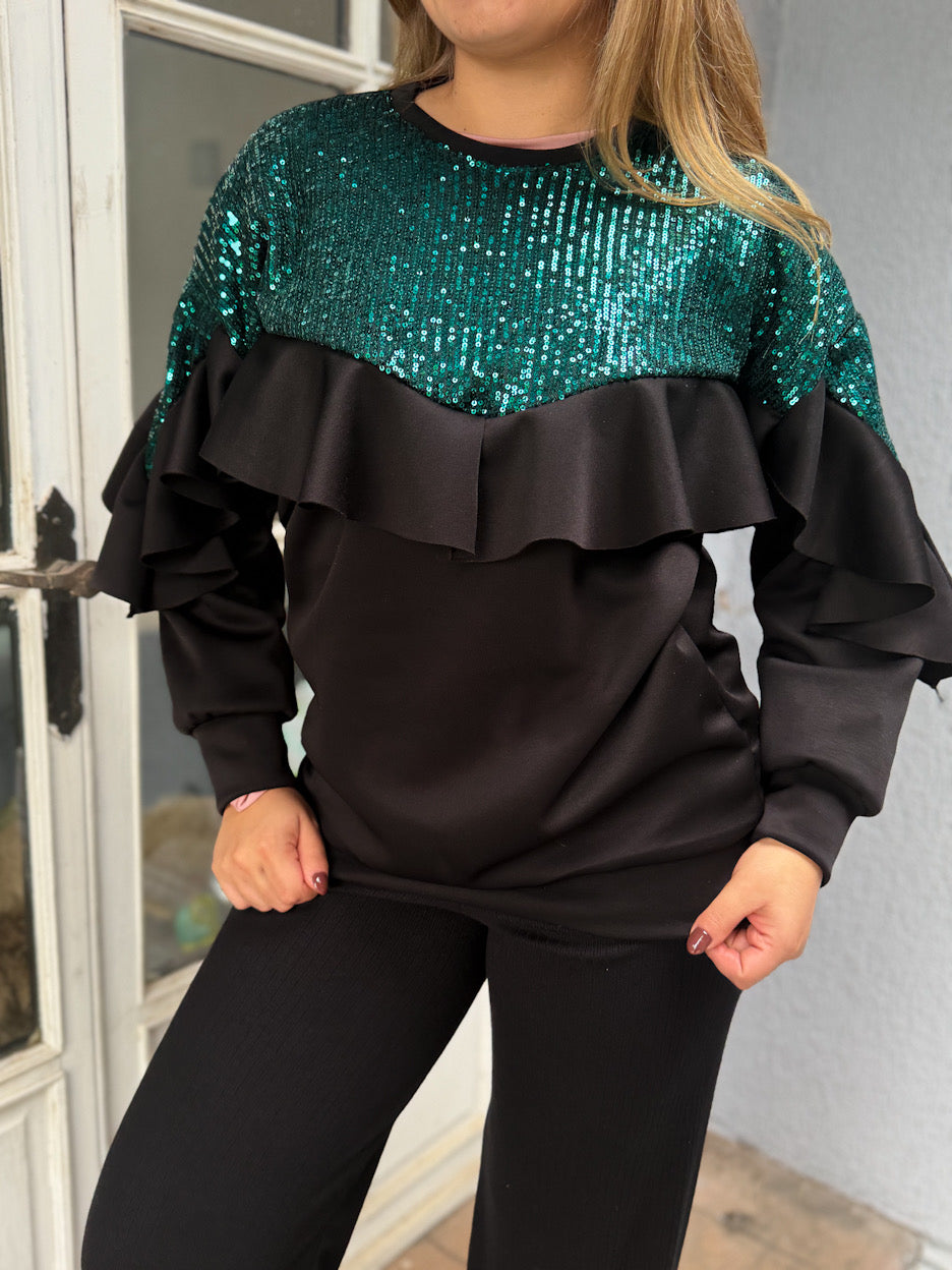 POLERON SEQUIN BRUNA