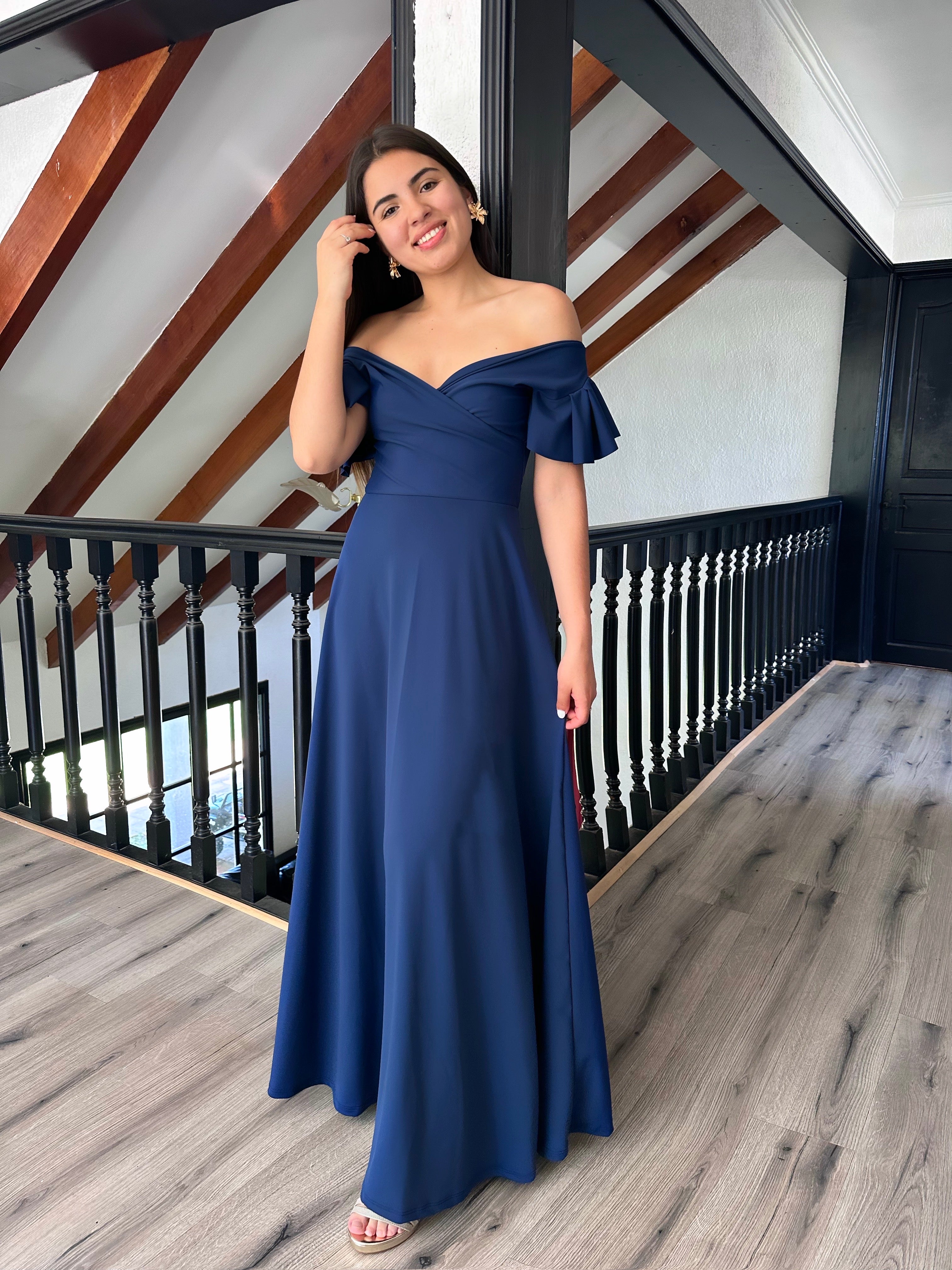 MAXI DRESS CRUZADO COLOR A ELECCION