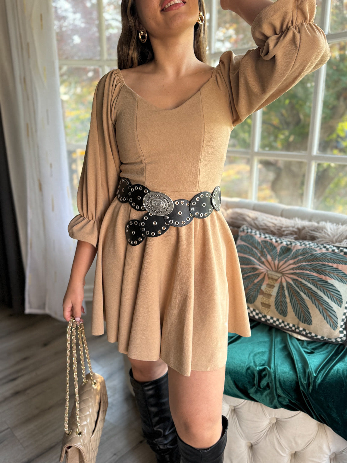 VESTIDO ALANA MANGA 3/4 COLOR A ELECCION