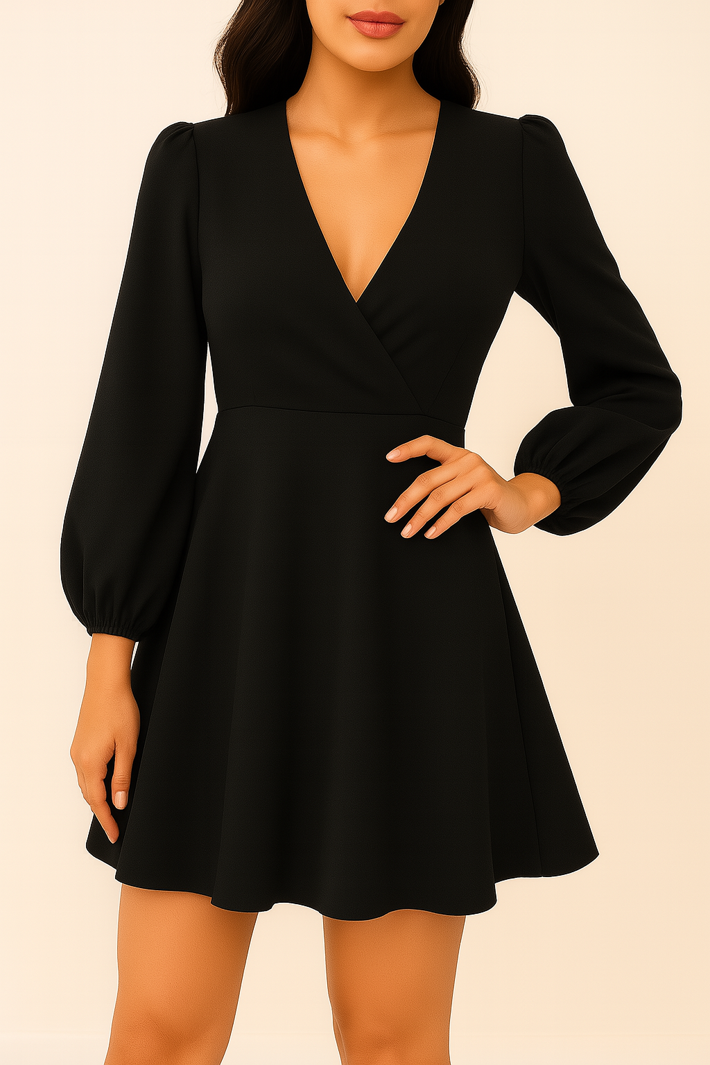 VESTIDO BRIANA CRUZADO COLOR A ELECCION