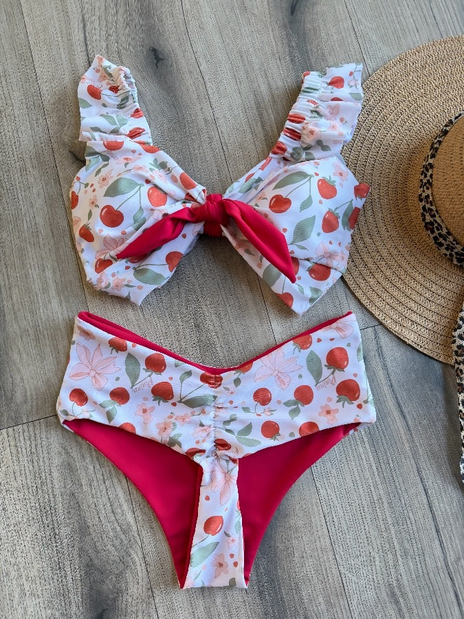 BIKINI BOTTOMS REVERSIBLE CHERRY EXCLUSIVO