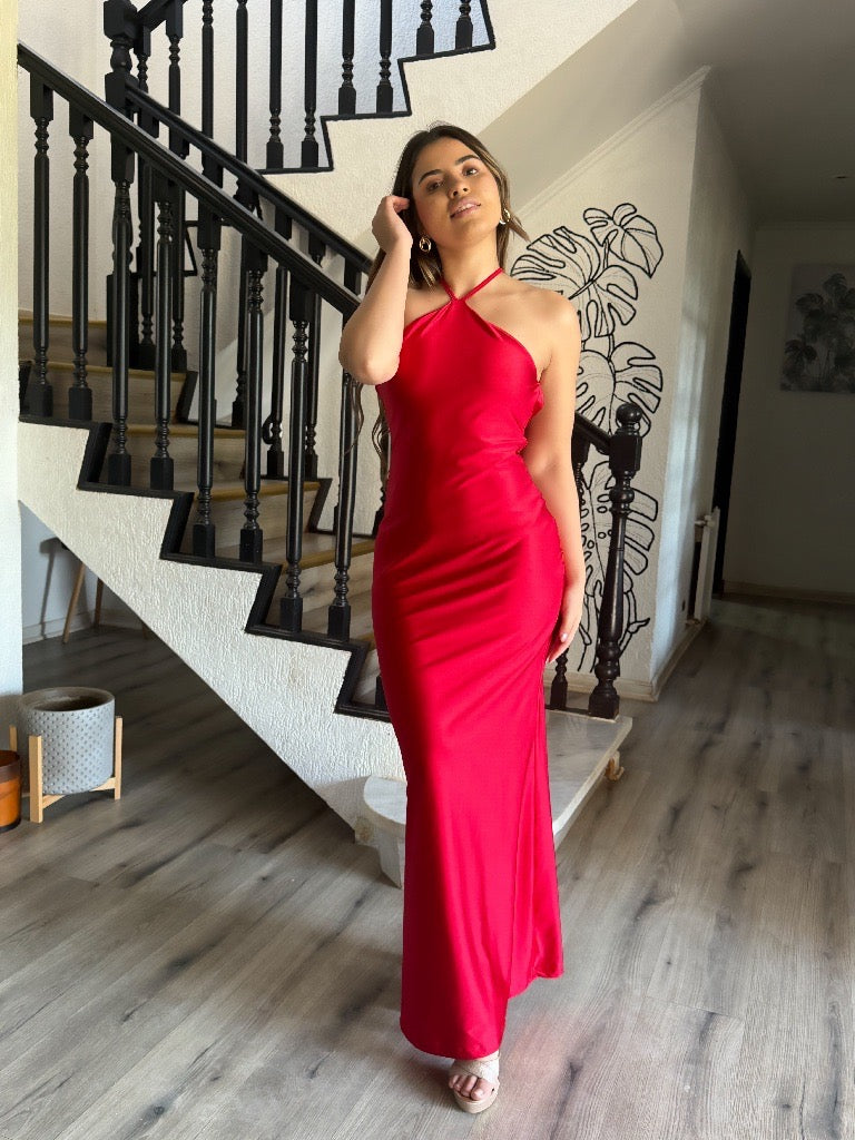 VESTIDO HALTER COLOR A ELECCION