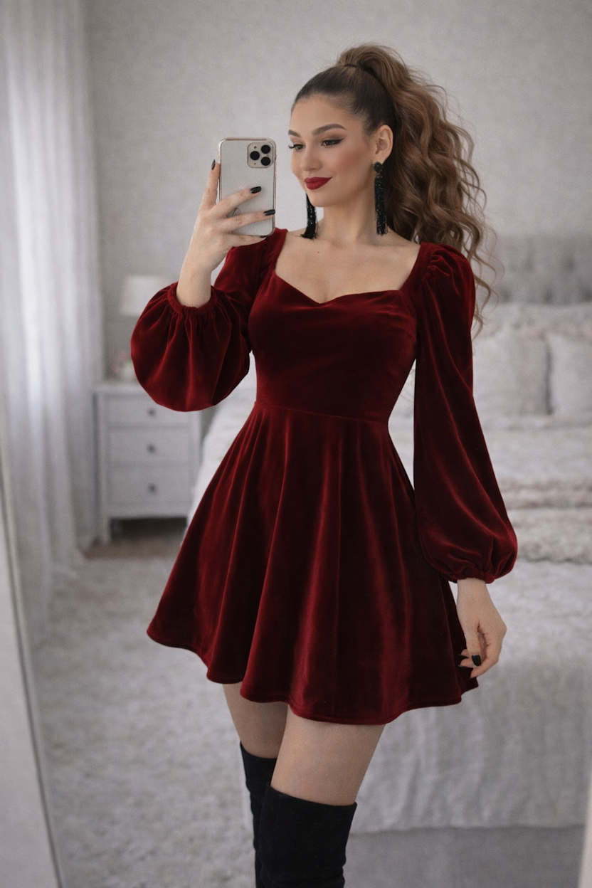 VESTIDO SKATER ROYAL COLOR A ELECCION