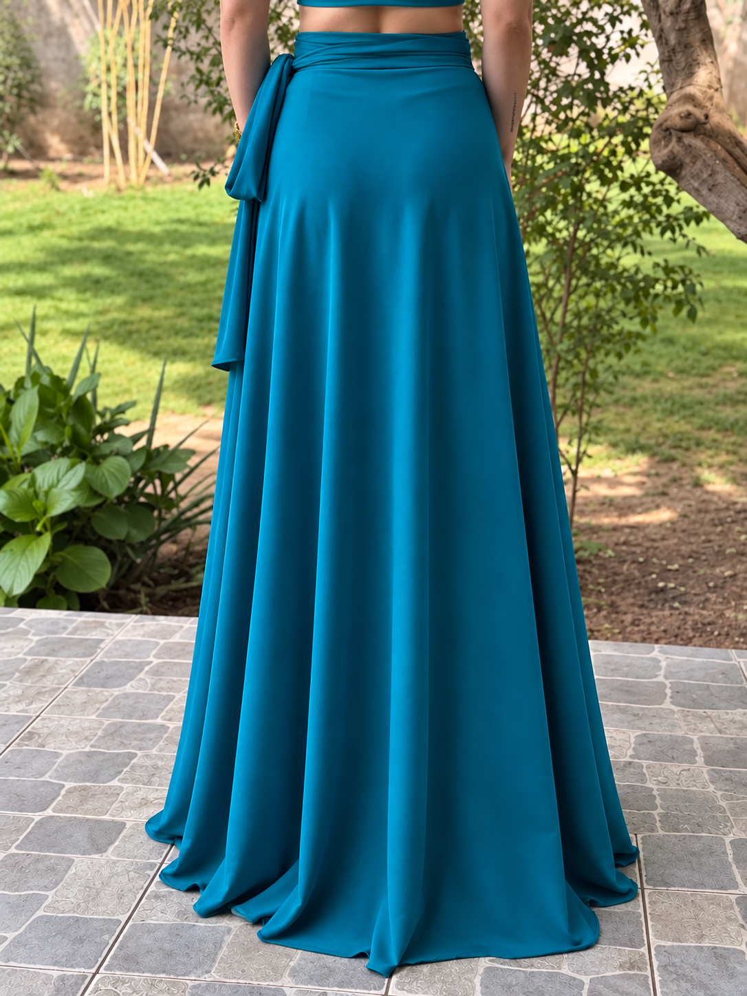 FALDA MAXI ENVOLVENTE COLOR A ELECCIÓN