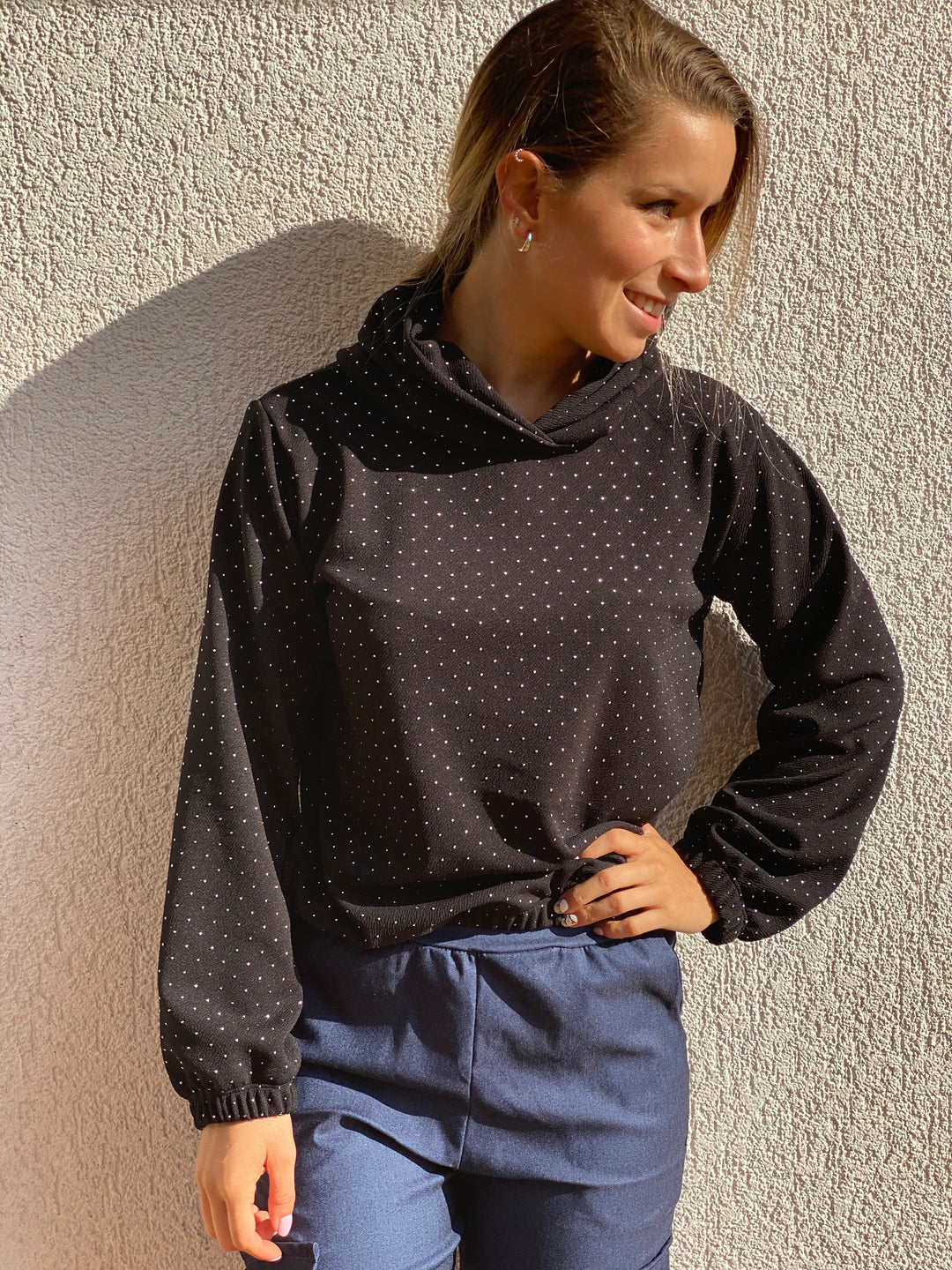 POLERON POLKA GORRO COLOR A ELECCION