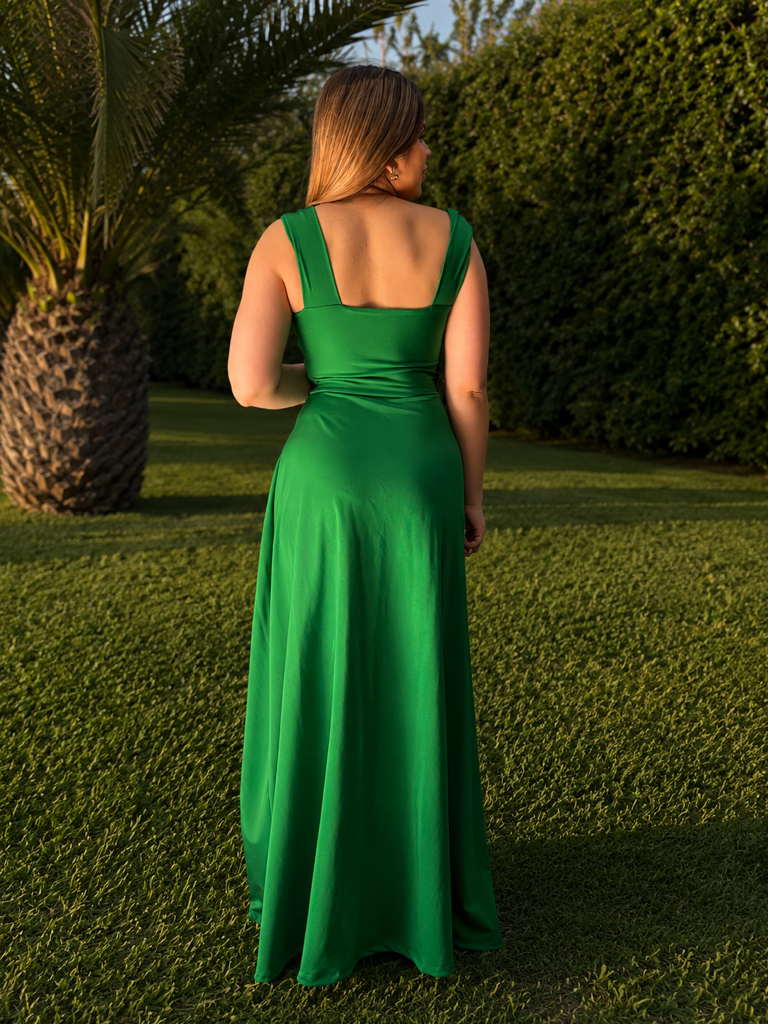 MAXI DRESS SANGRÍA COLOR A ELECCION