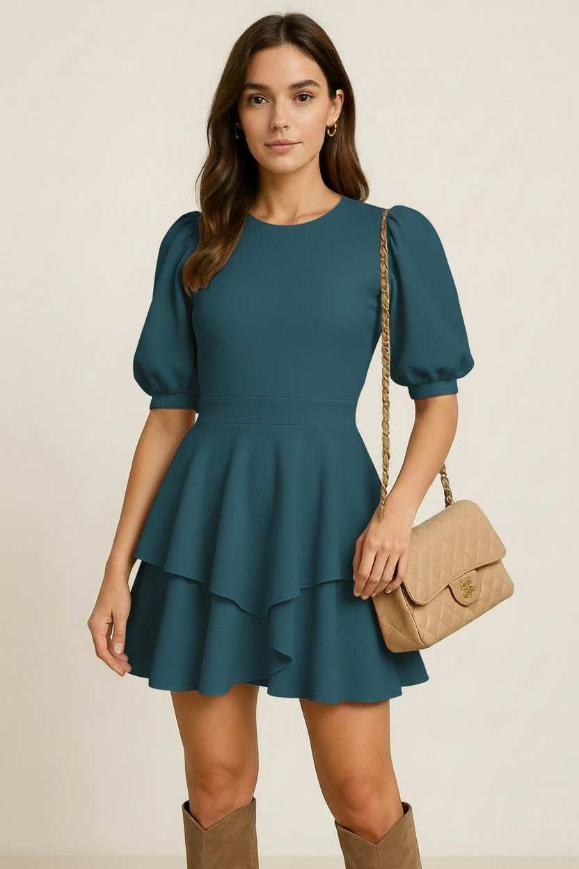 VESTIDO LILY LF MANGA CORTA COLOR A ELECCION