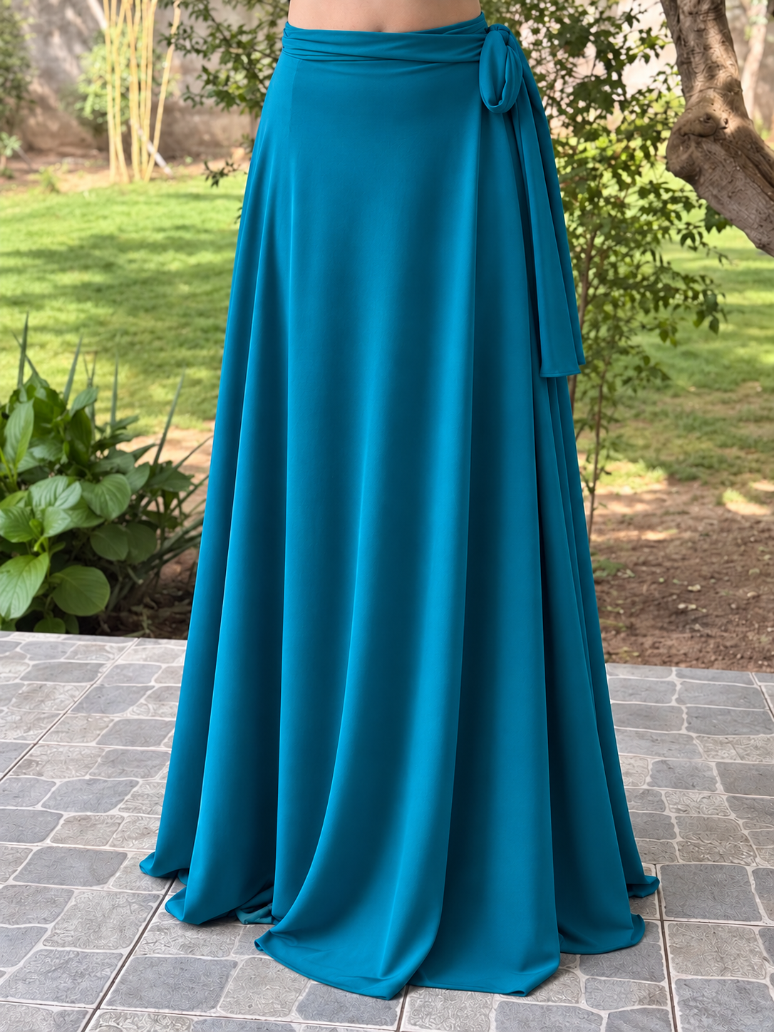 FALDA MAXI ENVOLVENTE COLOR A ELECCIÓN