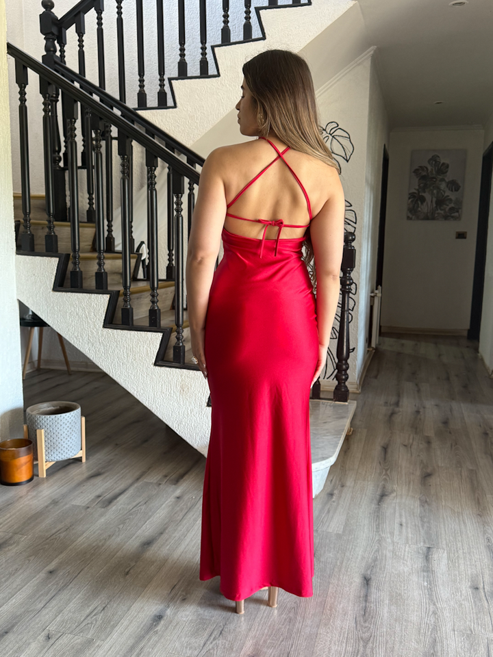 VESTIDO HALTER COLOR A ELECCION