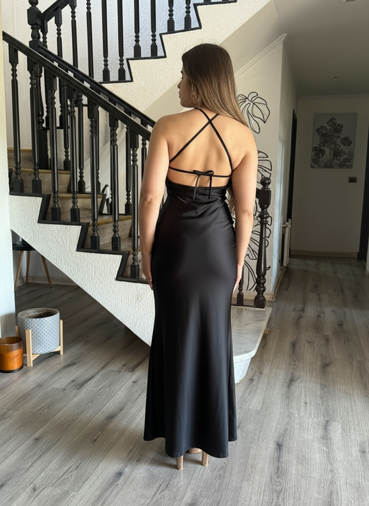 VESTIDO HALTER COLOR A ELECCION