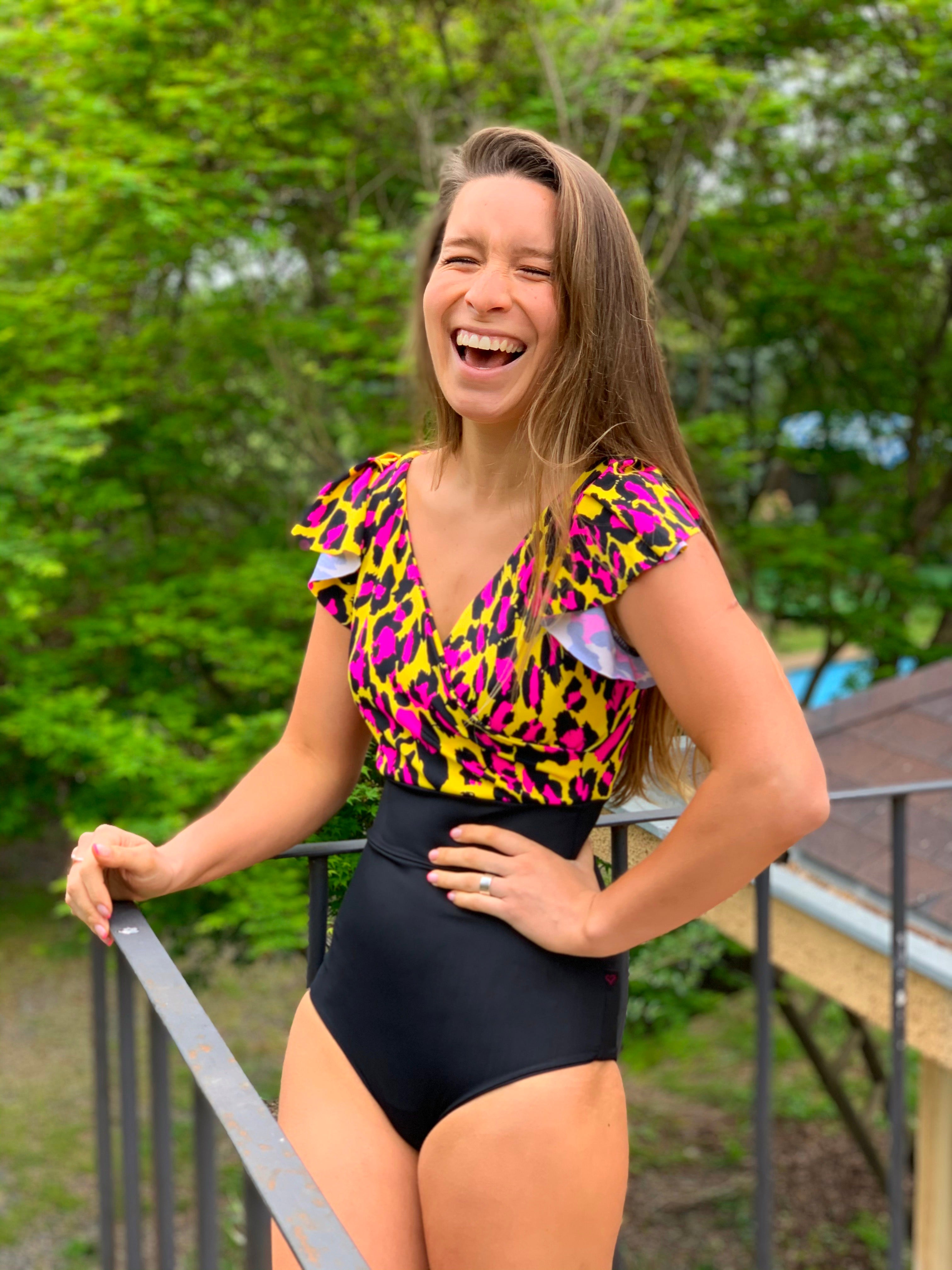 TRAJE DE BAÑO CRUZADO ESTAMPADO A ELECCIÓN