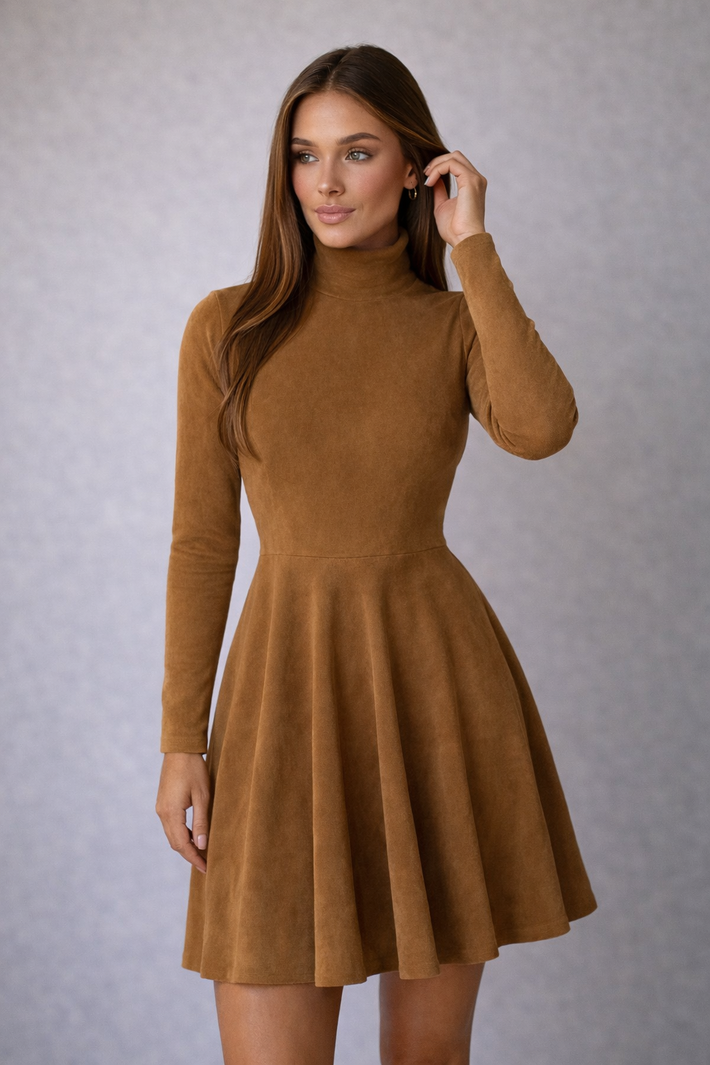 VESTIDO SKATER SUEDE BEATLE COLOR A ELECCION