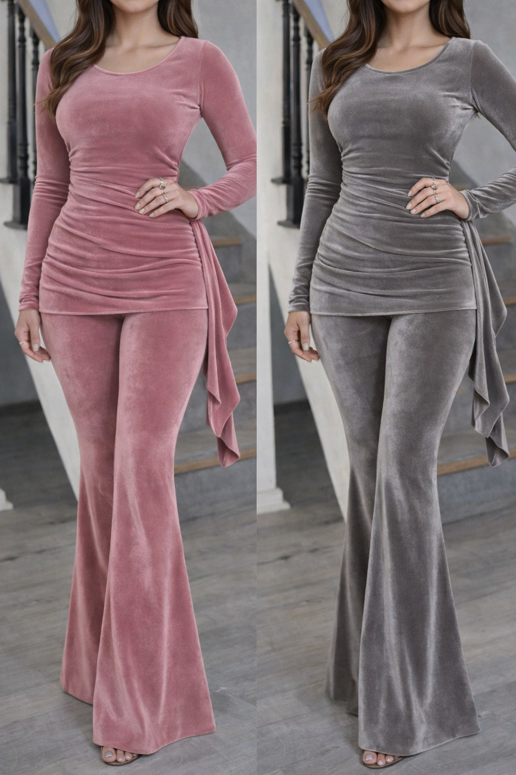 CONJUNTO RICH VELVET  COLOR A ELECCION