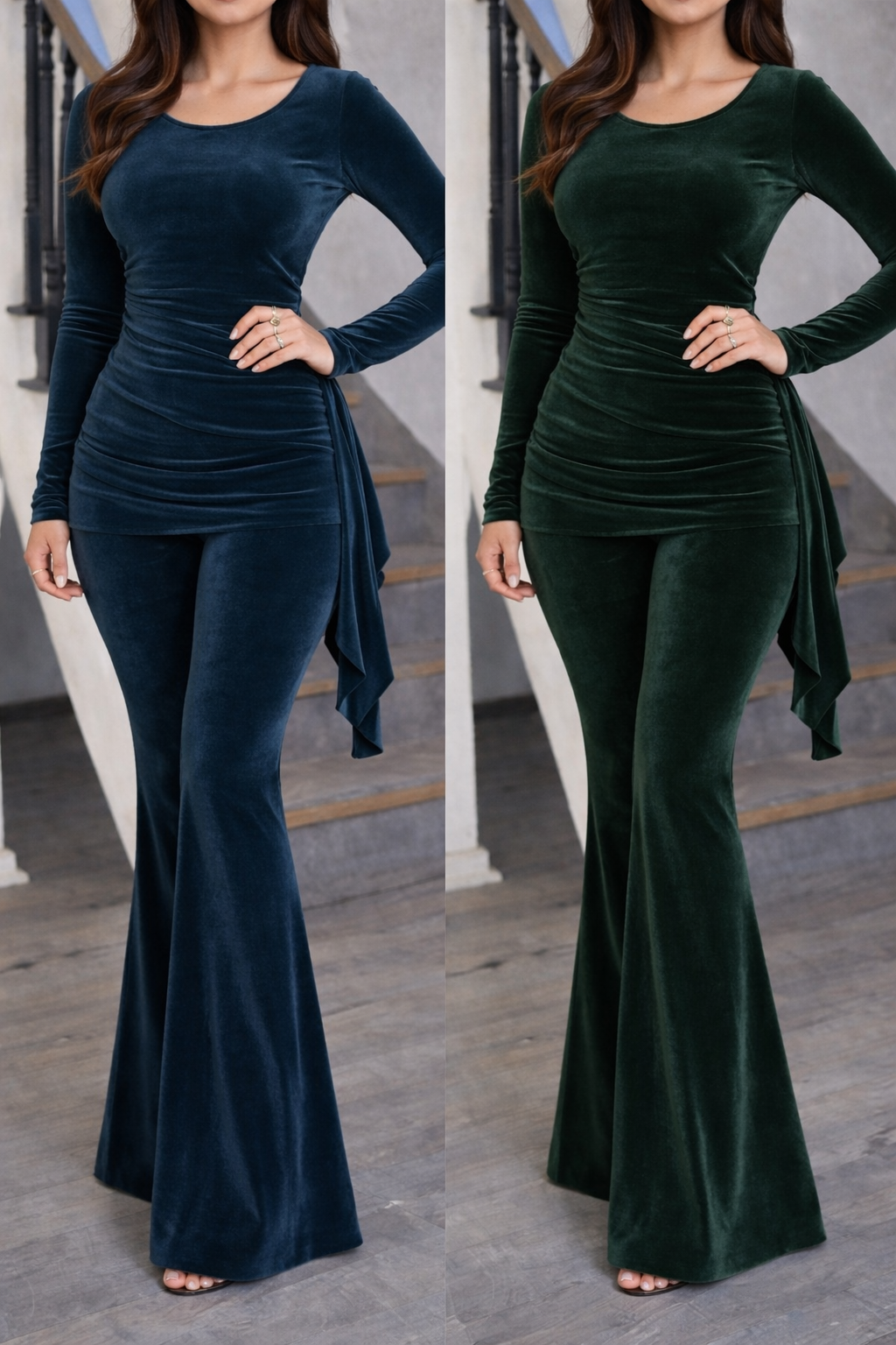 CONJUNTO RICH VELVET  COLOR A ELECCION