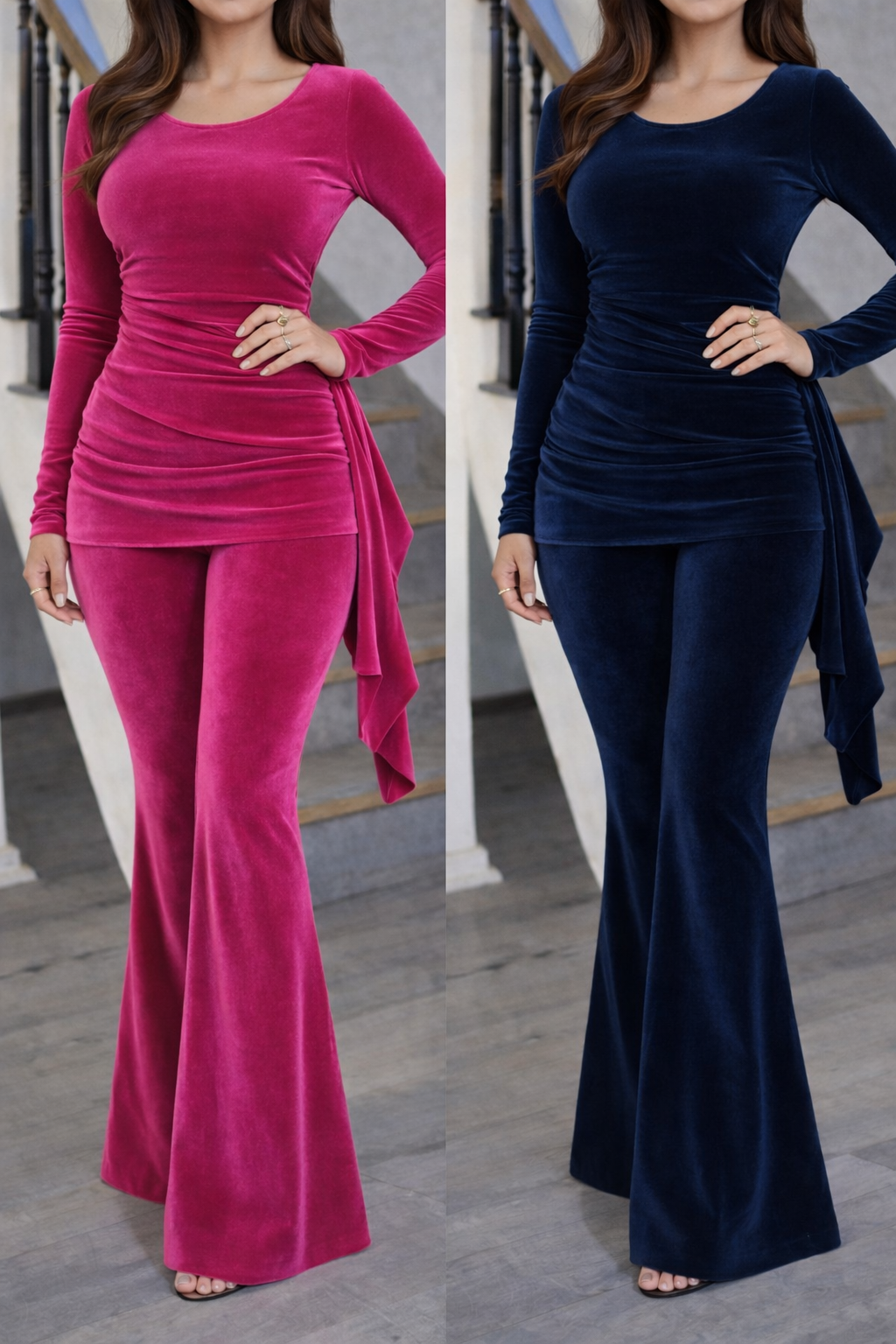 CONJUNTO RICH VELVET  COLOR A ELECCION