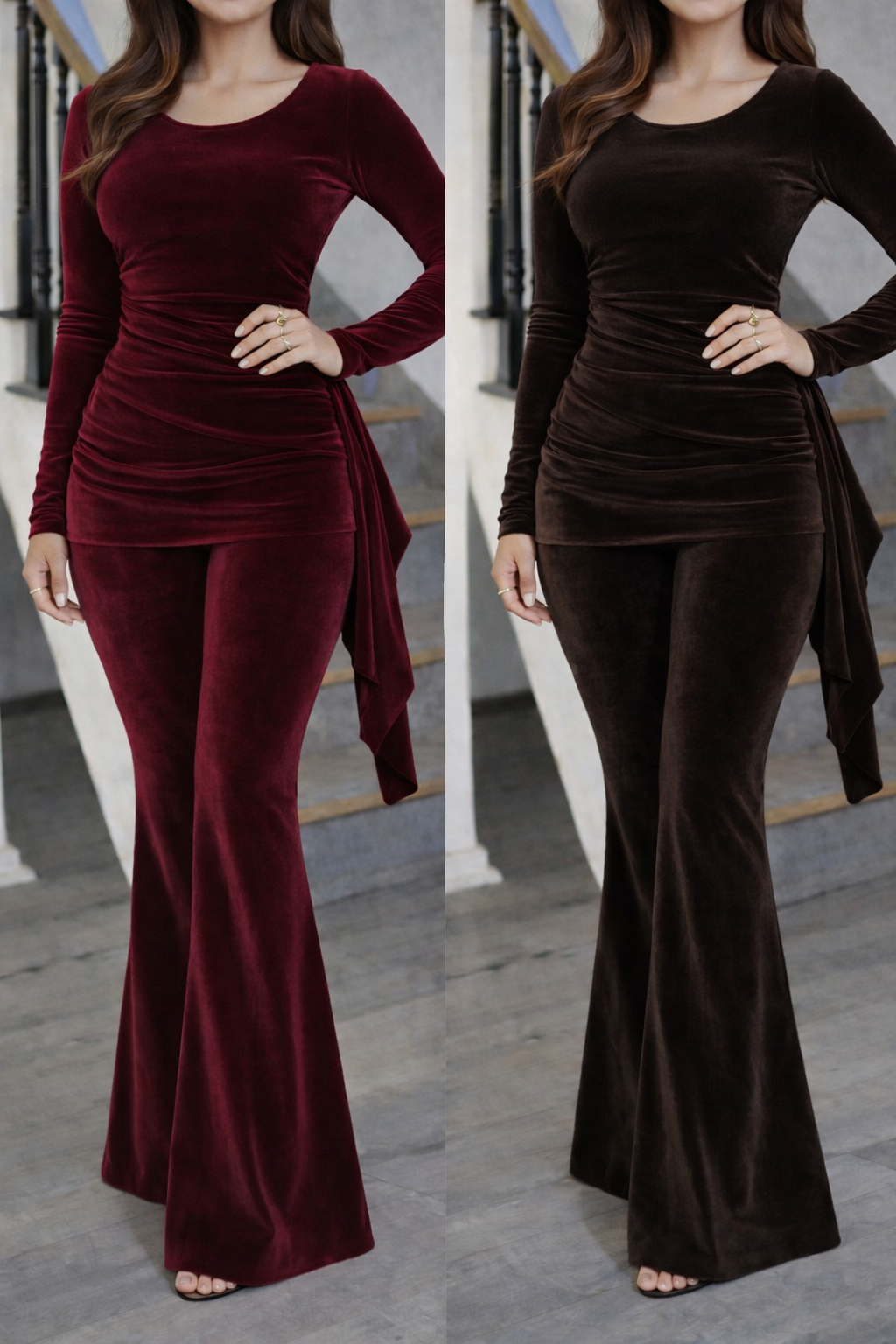 CONJUNTO RICH VELVET  COLOR A ELECCION