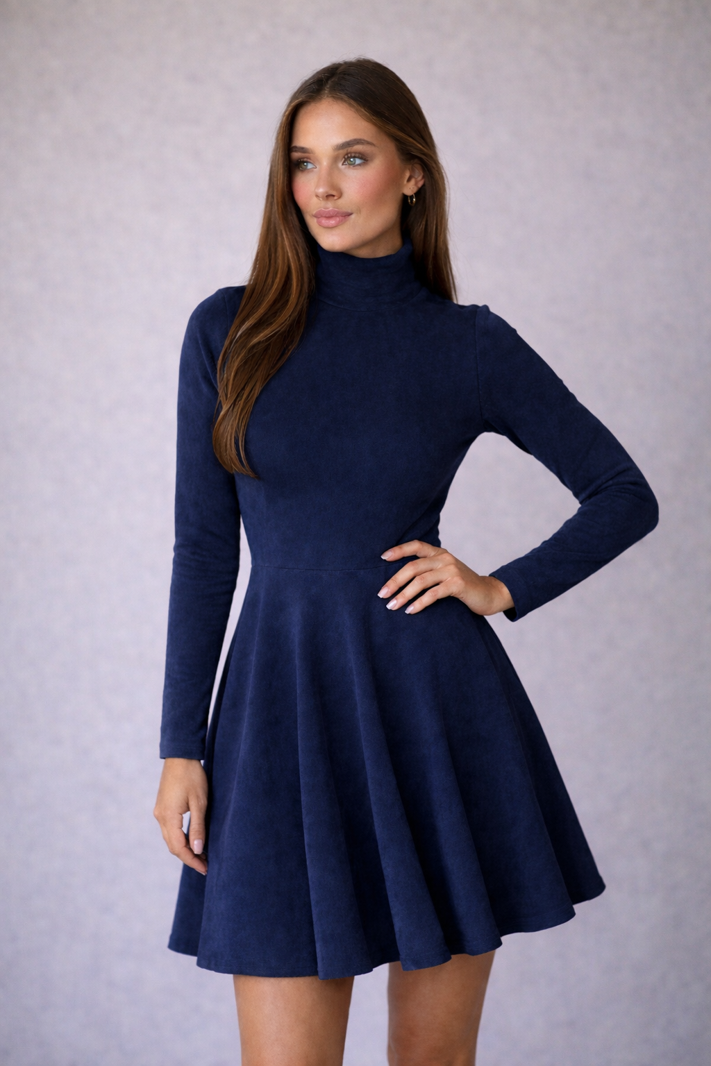 VESTIDO SKATER SUEDE BEATLE COLOR A ELECCION