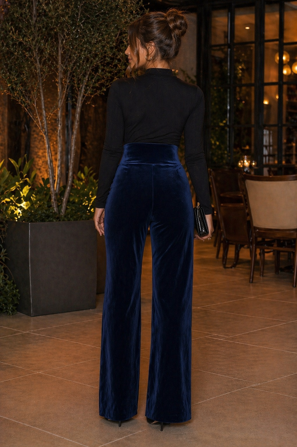 PANTS AMAZONA BASICO PRETINA SIN FAJA VELVET