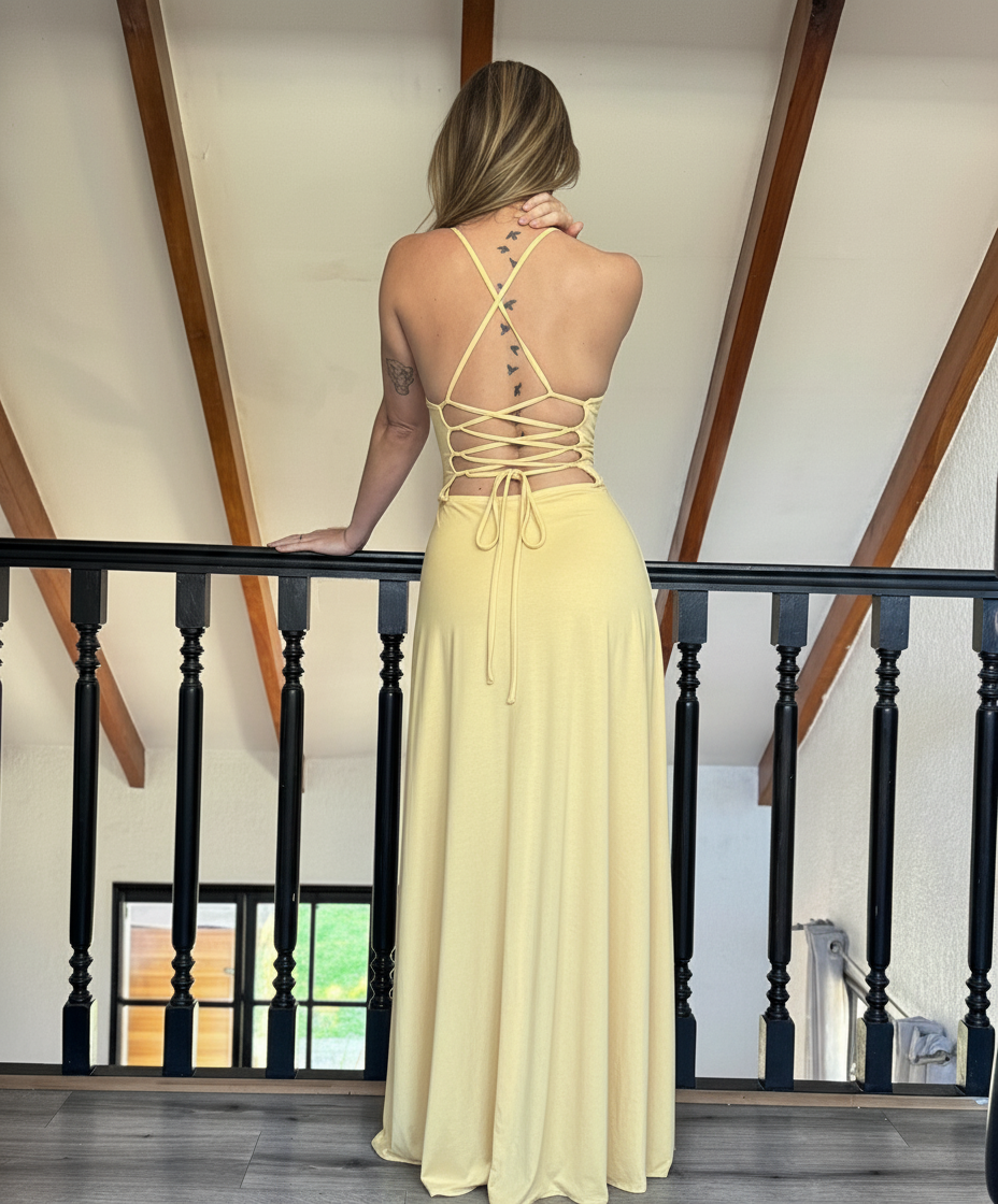 MAXI DRESS REBECCA LF COLOR A ELECCION