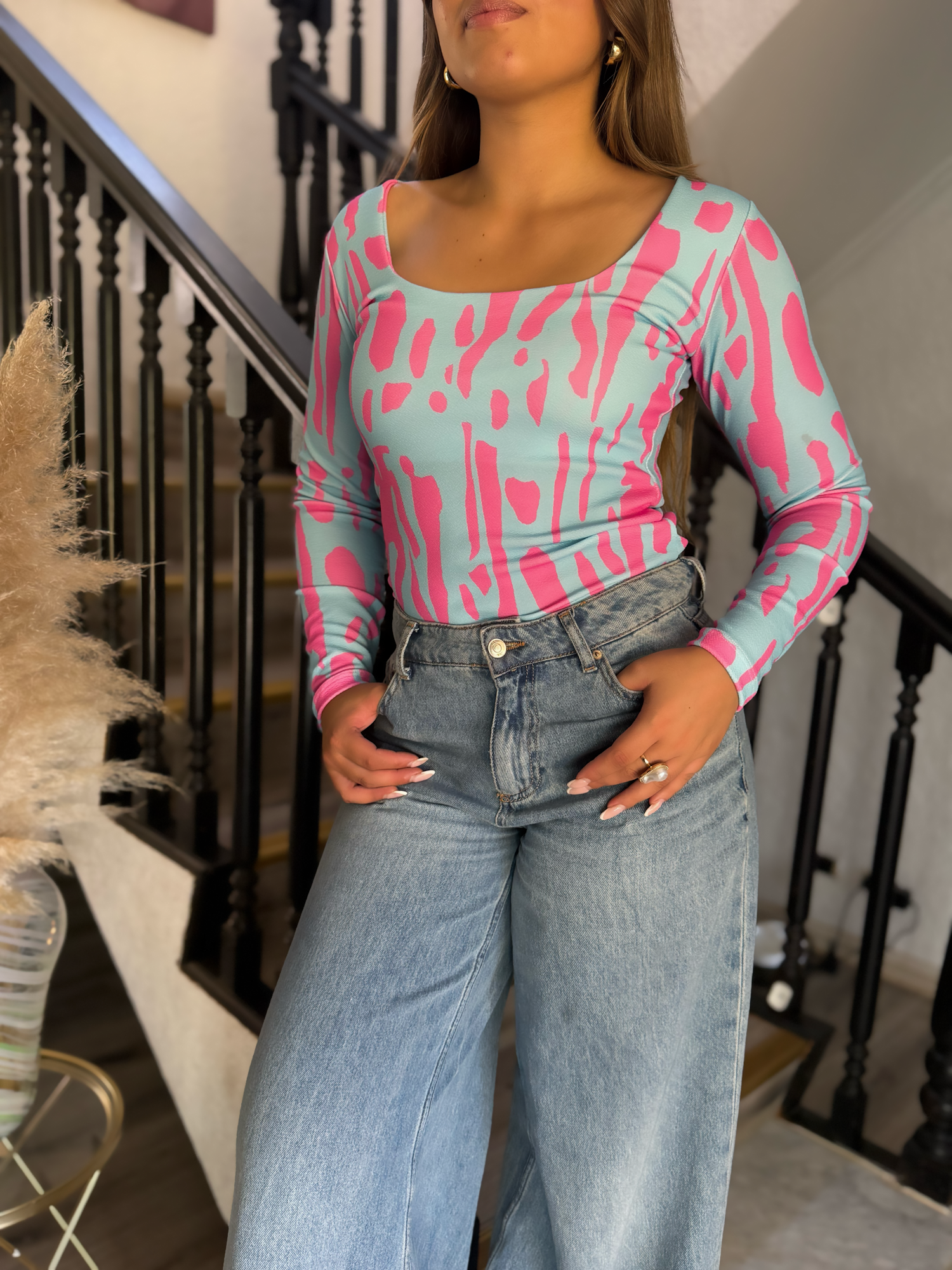 BODY O POLERA ESCOTE CUADRADO PINWI