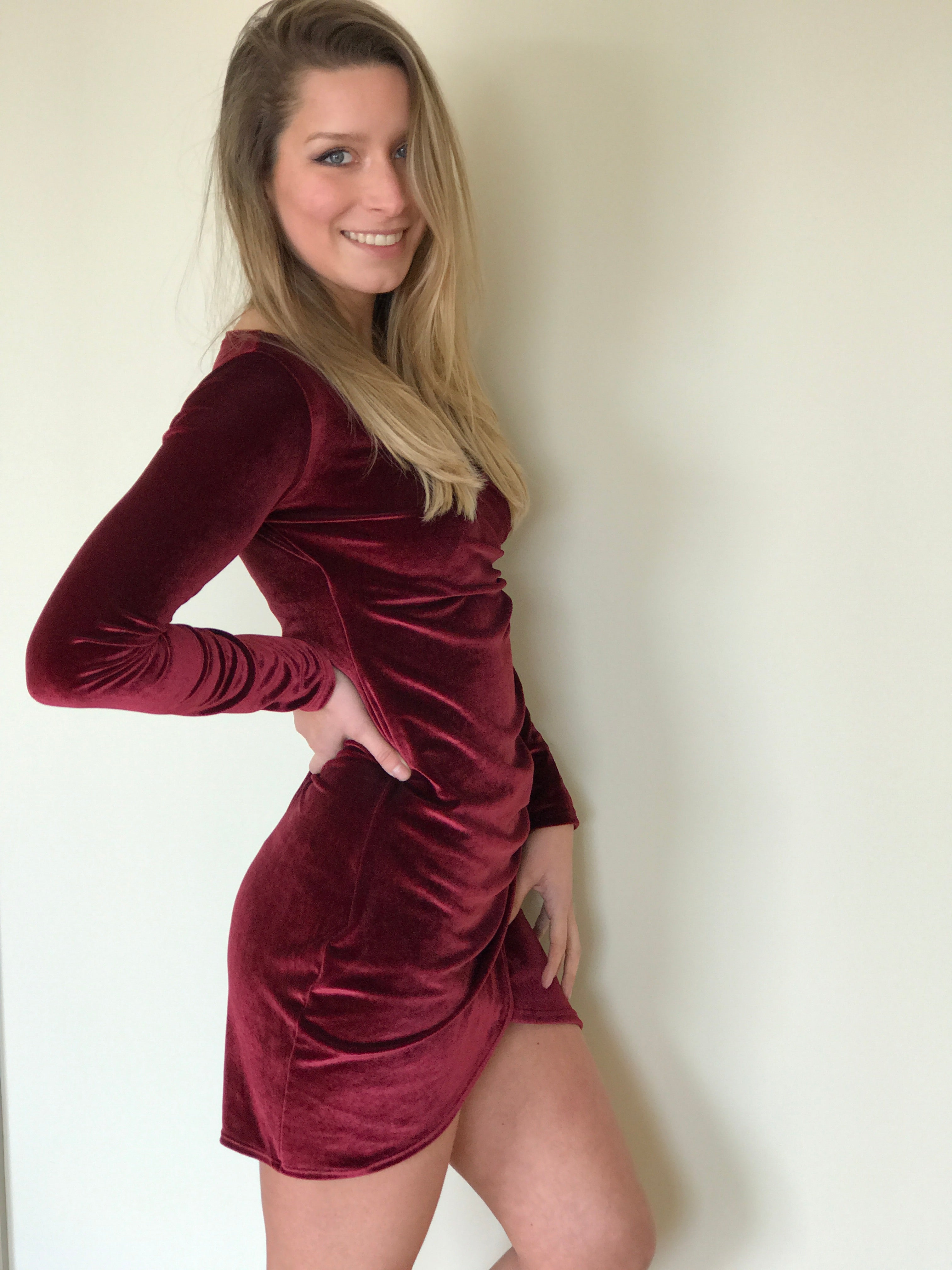 VESTIDO DRAPEADO VELVET