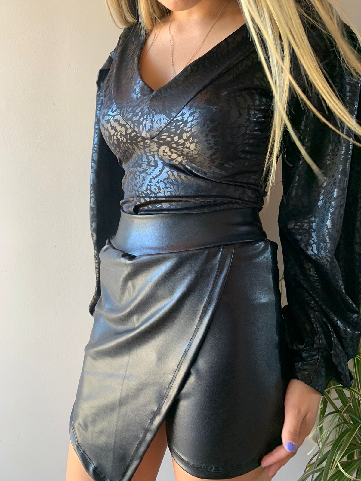 FALDA SHORT MAMI LEATHER