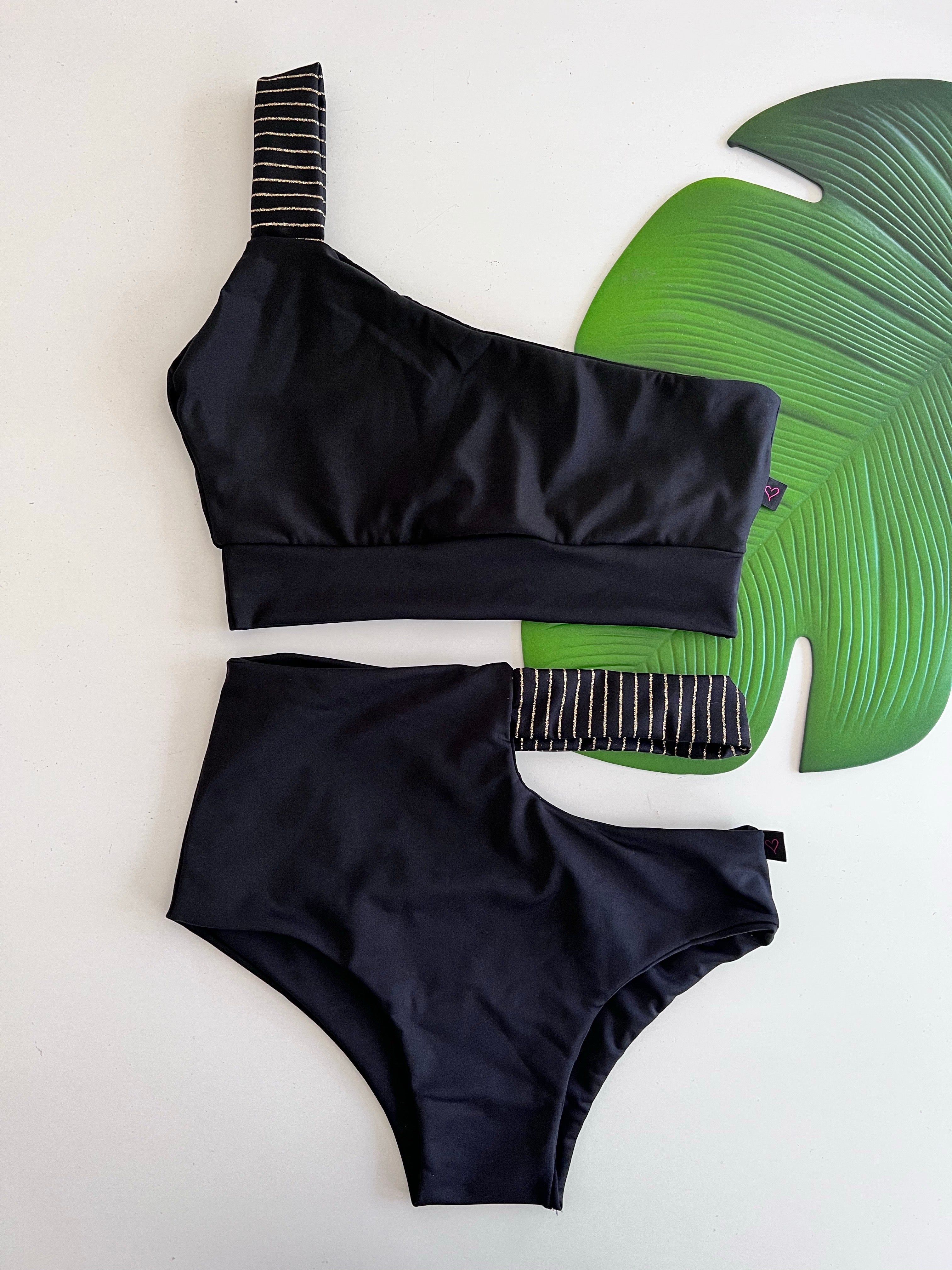 TOP ASIMÉTRICO GLITTER  + BOTTOMS ASIMÉTRICO GLITTER A ELECCIÓN  