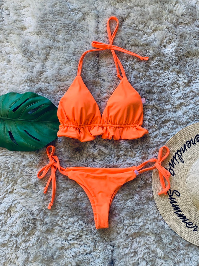 TOP PIA COLOR A ELECCIÓN + COLALESS AMARRAS COLOR A ELECCIÓN