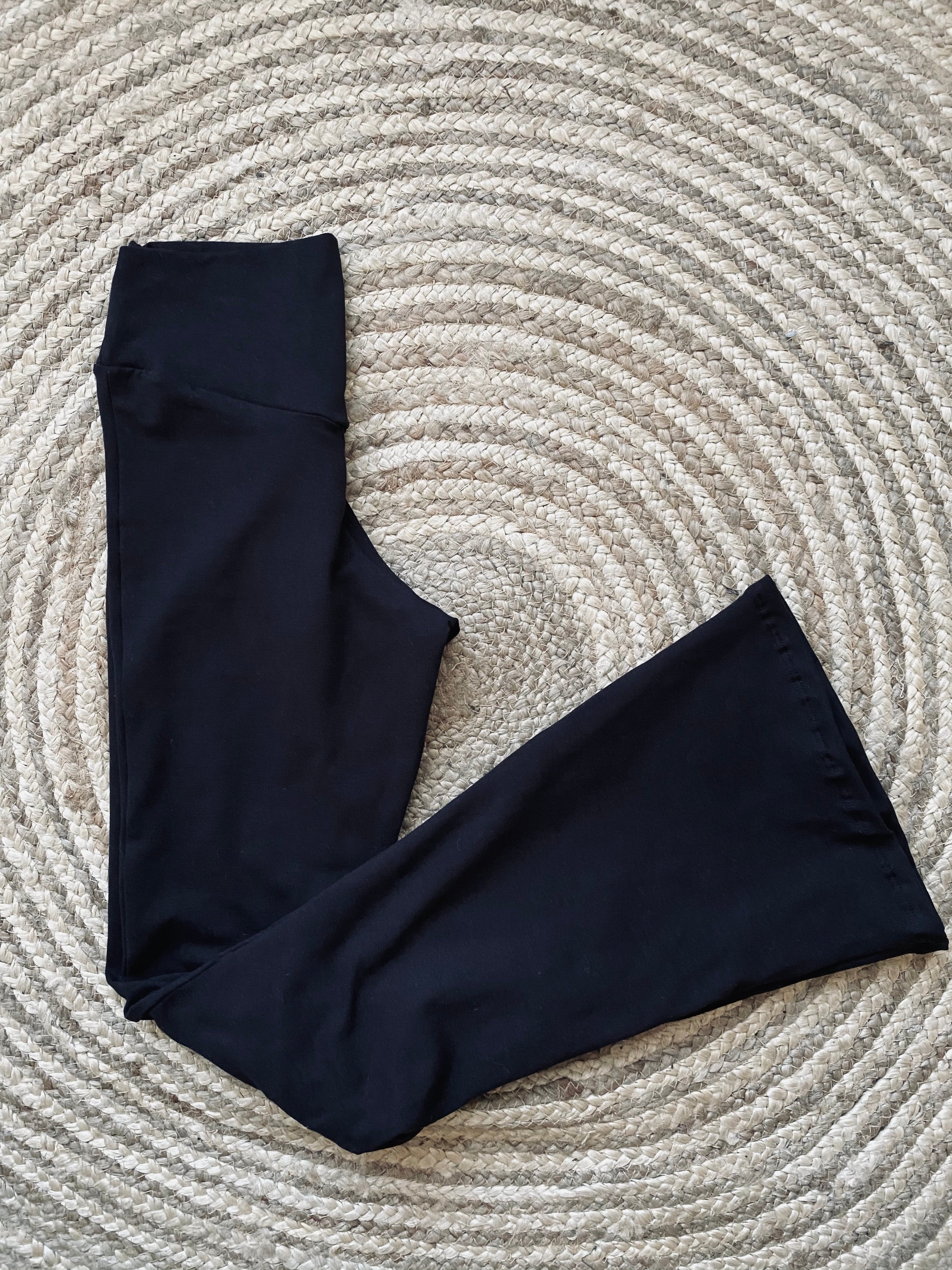 LEGGINGS FLARE CROSSOVER BLACK DUPONT