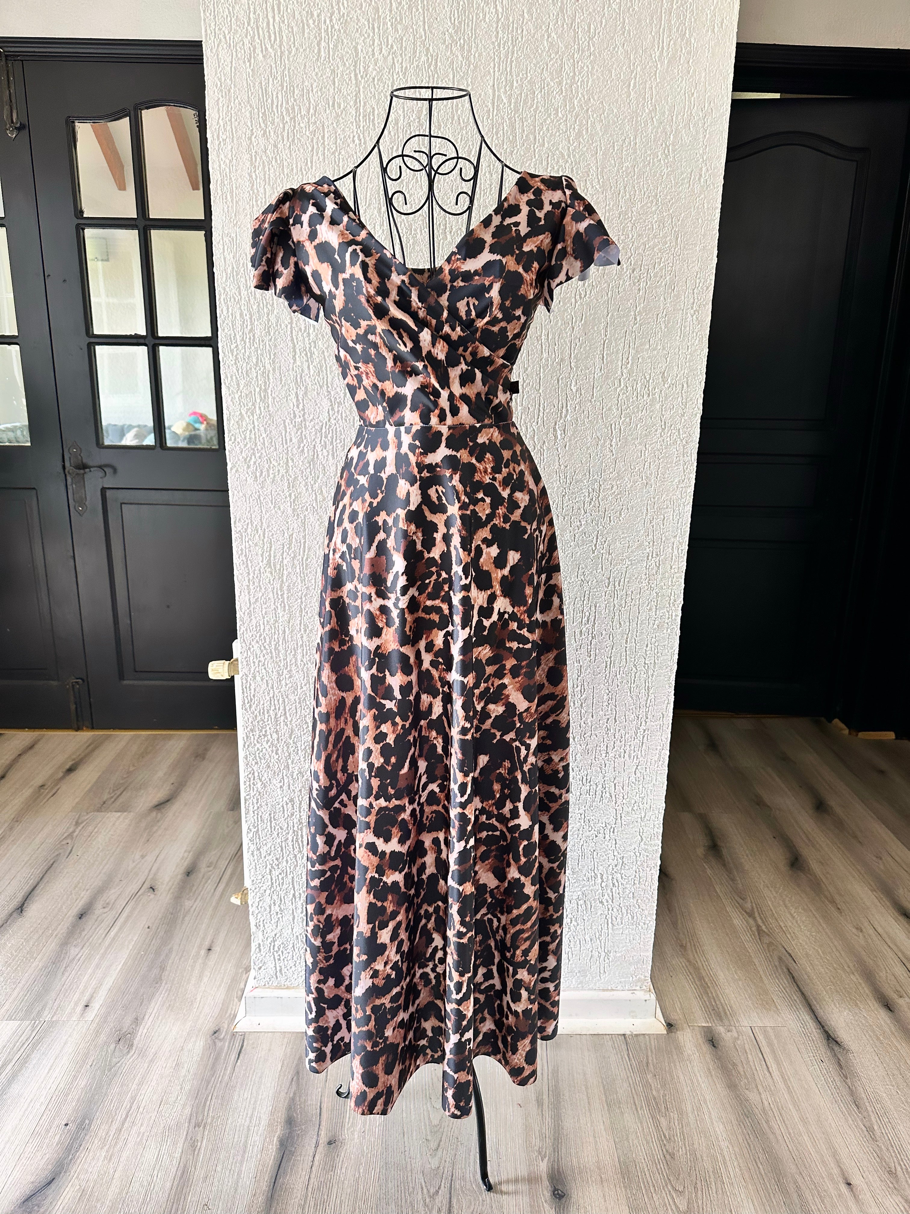 MAXI DRESS CRUZADO ESTAMPADO A ELECCION