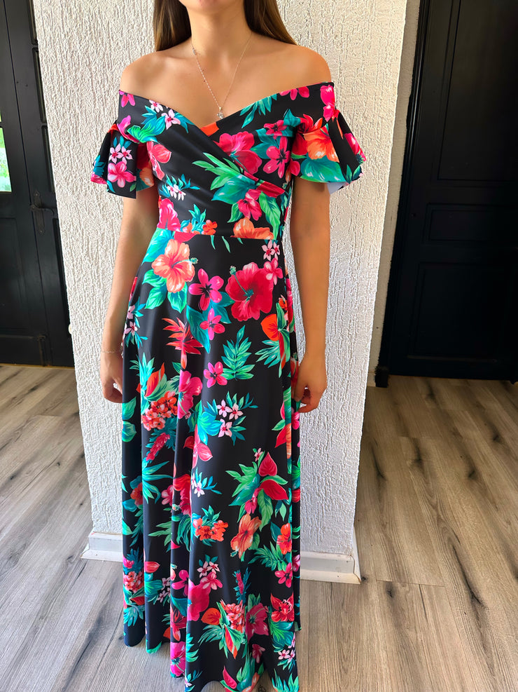 MAXI DRESS CRUZADO ESTAMPADO A ELECCIÓN