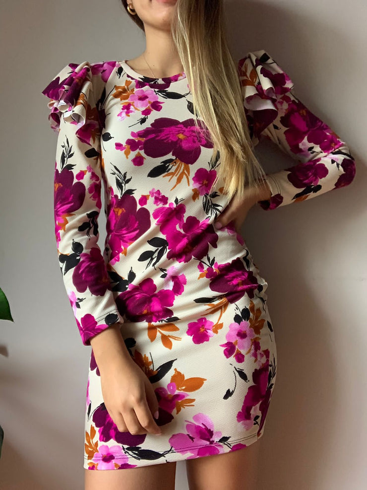 VESTIDO MELBOURNE FLOWER WHITE