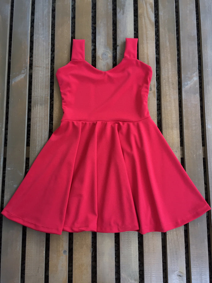 VESTIDO SKATER CORAZON COLOR A ELECCION 